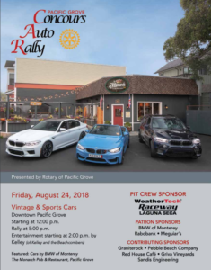 Pacific Grove Rotary Concours Auto Rallynull